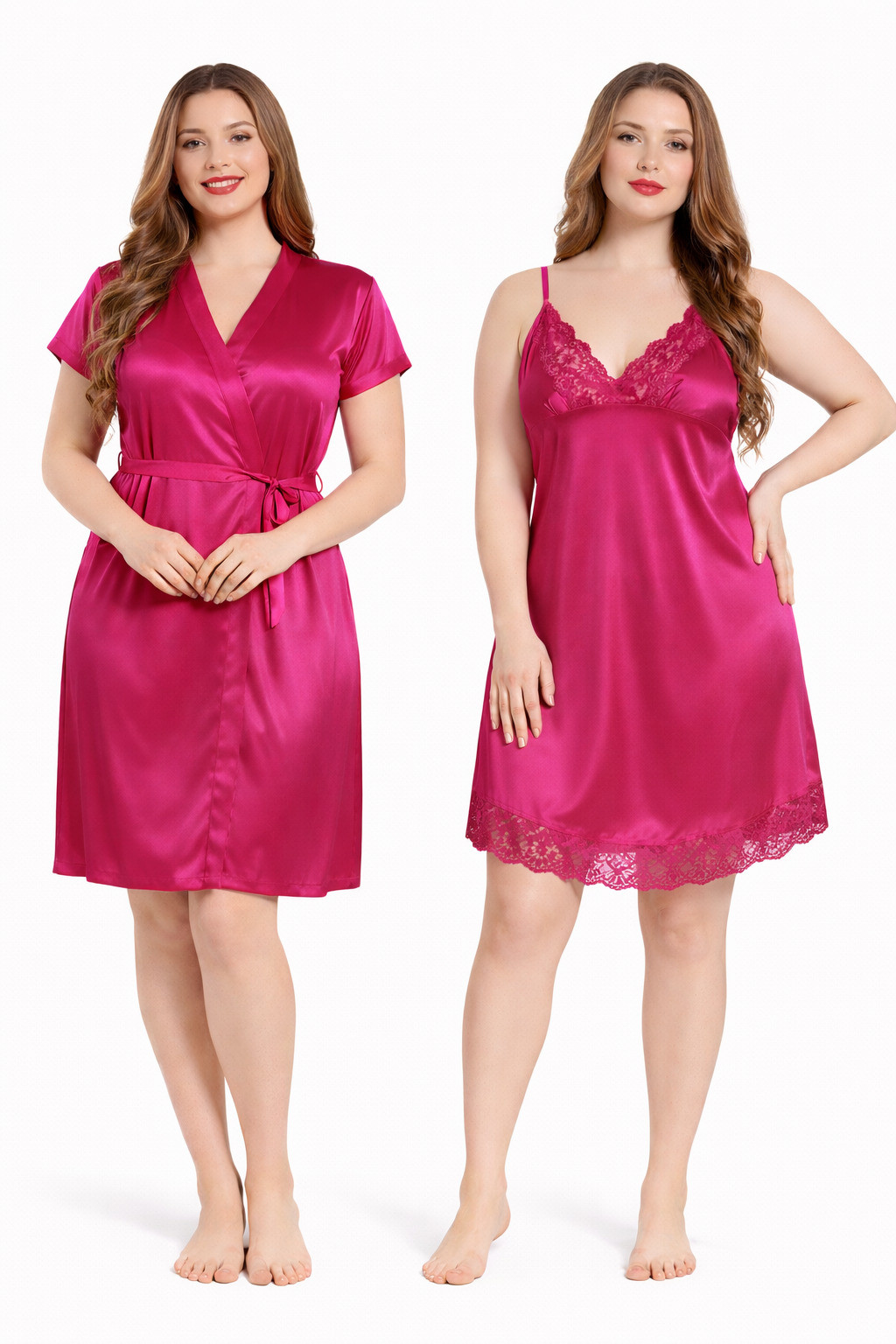 Shopping World Pack of 2 Women Nighty (Multicolor)
