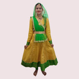 green emerald velvet dress Buy Kathak Indian Classical Dance Costume for Girls and Females-Green |  Without Jewellery 4-5 Years Online at Low Prices in India