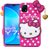 Custodia BRAND SET Per Vivo Y72 5G E IQOO Z3 – Cover Posteriore In Vetro Temperato Con Bordo In TPU – Motivo Cielo Stellato