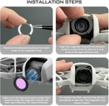 Kit 3 Filtri Magnetici Per DJI Neo 2 – ND, CPL, ND/PL E Glow Mist 1/4, Accessori Per Drone