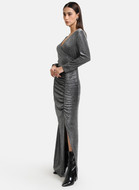 KAZO Women Maxi Black Full Length Dress - Buy KAZO Women Maxi Black Full  Length Dress Online at Best Prices in India | Flipkart.com