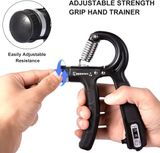 CANWELL Hand Strengthener with Counter, Adjustable Hand Gripper Finger ...