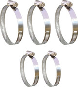 NUOBESTY 40-Piece Steel Hose Clamp Set – Double Ear Pinch Clamps – Carbon Steel – For Water, Fuel & Air Lines