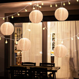 SHUANG YOU Hanging paper White Lantern 10Pack of L 12 inch 40