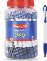 Reynolds 046 RT – Penna A Sfera Retrattile – Punta 0,7 Mm – Inchiostro Blu – Tecnologia Laser – Confezione Da 10 - 2
