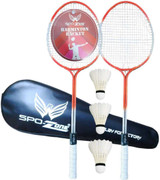 Raquettes De Badminton JONEX Deluxe 3000 – Cordage Mouton, Amortisseur, Pour Débutants Et Loisir