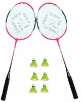 Flypower GARUDA 08 Red, Black Strung Badminton Racquet - Buy