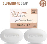 GLOWSIK Glutathione Skin Whitening & Glowing Soap With Vitamin C ,Grape Seed 100 Gm Each