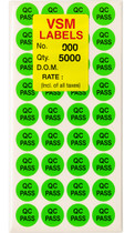 Quality Check Sticker Format Stikor 2 cm OK Tested Stickers for Quality Check 20 mm Square 1500 ...