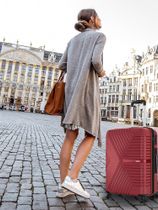 SAFARI ZENO 66 Check-in Suitcase 4 Wheels - 26 inch MAROON - Price