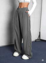 LEXREX Loose Fit Women Grey Trousers - Buy LEXREX Loose Fit Women