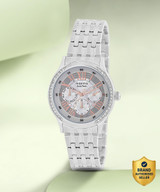Alix Women fashion rose gold stainless steel strap with diamond