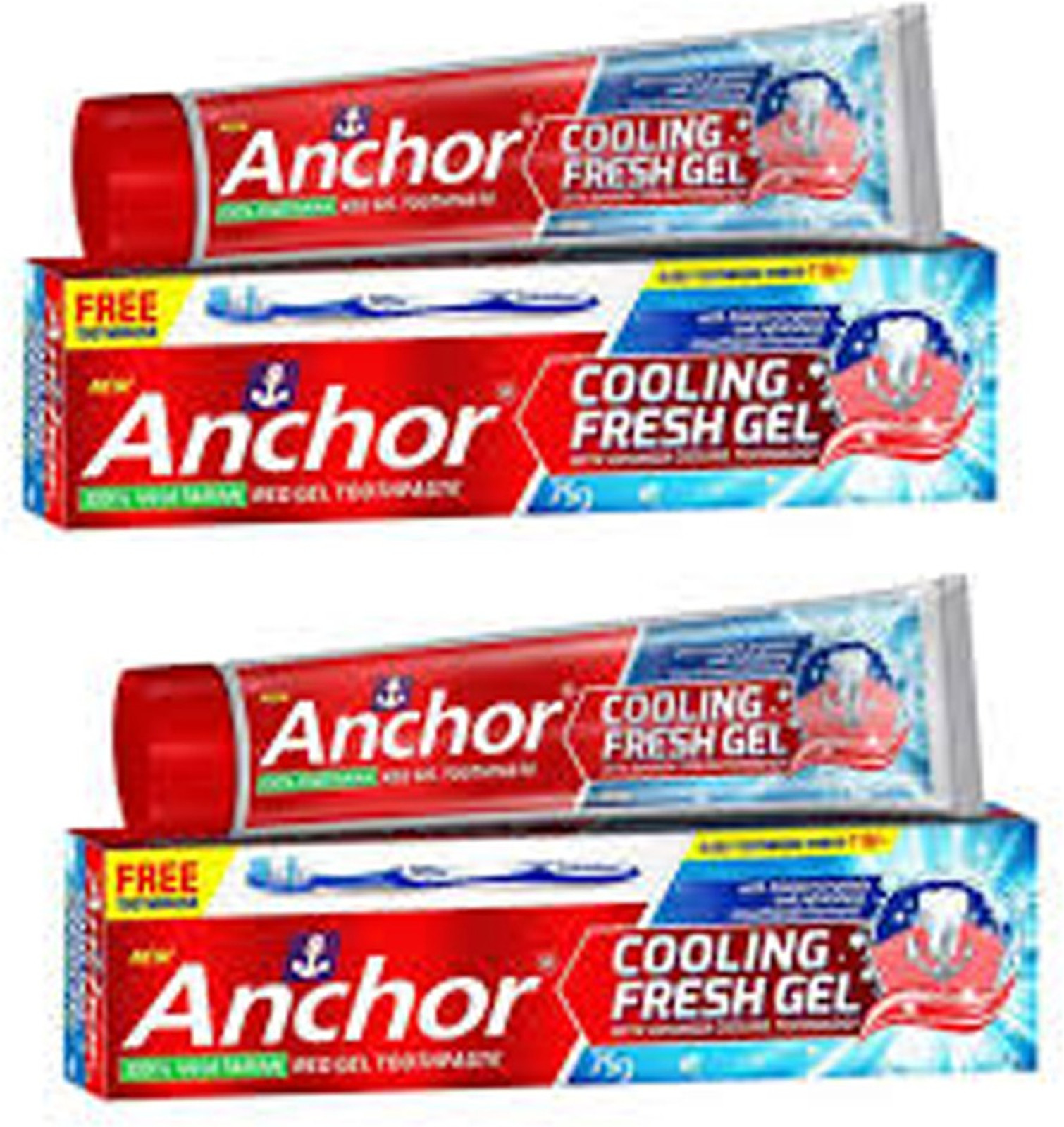 Anchor Cooling Fresh Gel Toothpaste 150G +150G