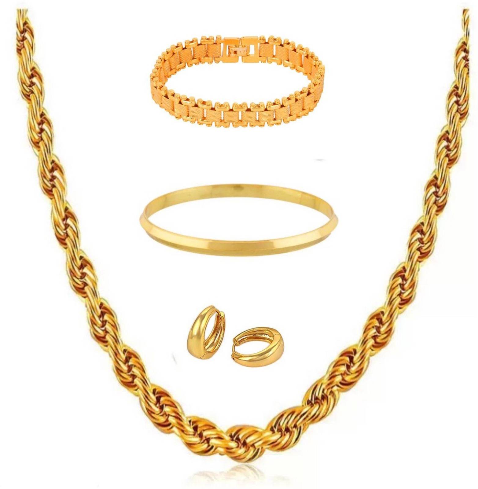 MARIGOLD MERAGOLD Stylish Link gap Design Gold Plated Neck Chain For marigold-meragold-stylish-link-gap-design-gold-plated-neck-chain-for