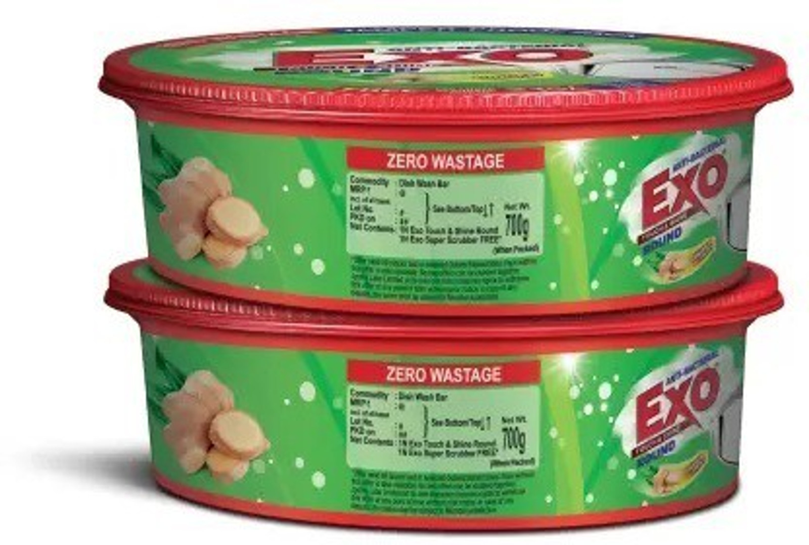 Exo Touch & Shine Dishwash Bar 2 x 700g (1.4 Kg) Tub