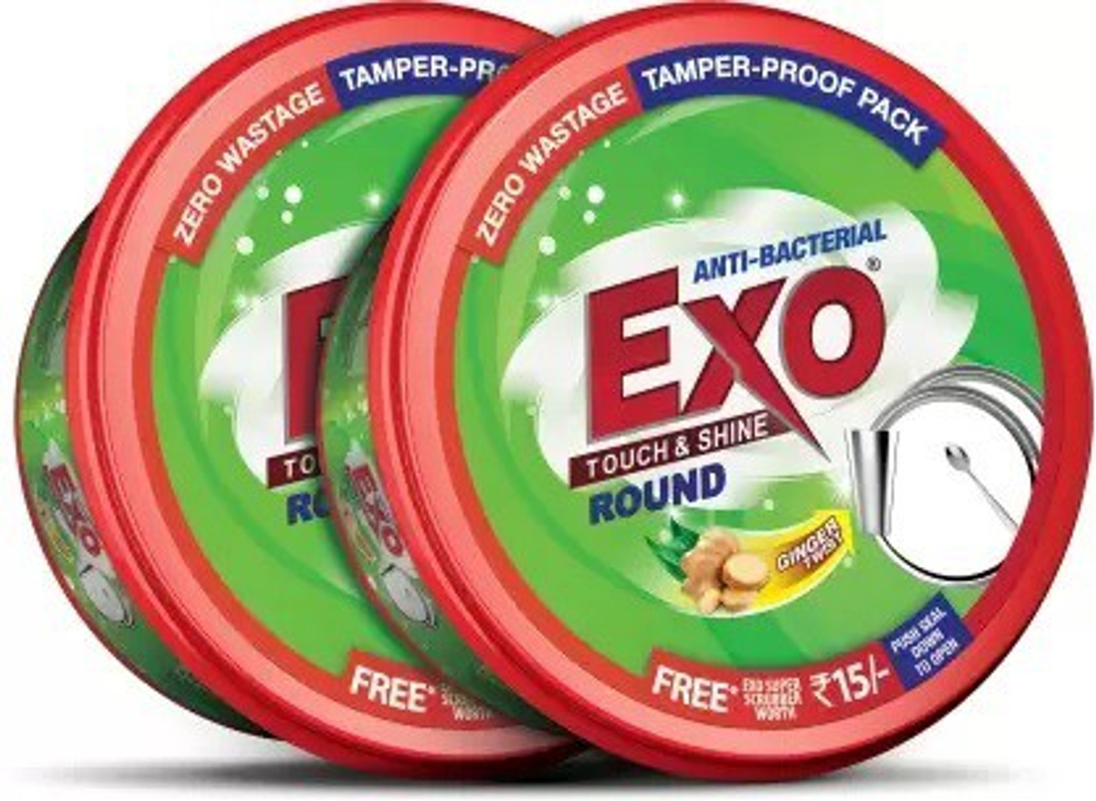 Exo Touch & Shine Dishwash Bar 2 x 700g (1.4 Kg) Tub
