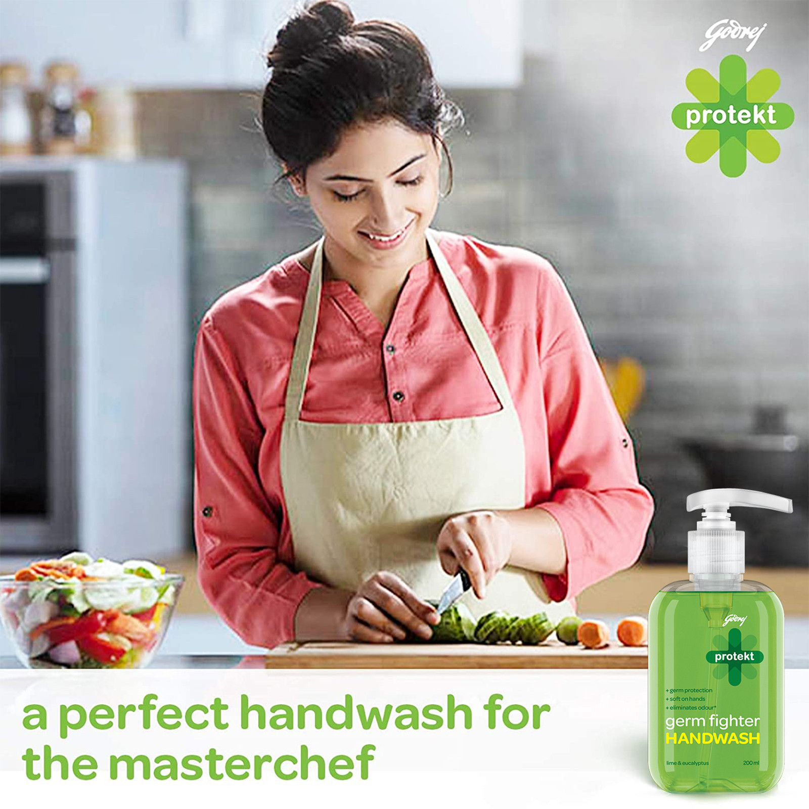 Godrej Protekt Germ Fighter Lime Handwash 675 Ml Pouch
