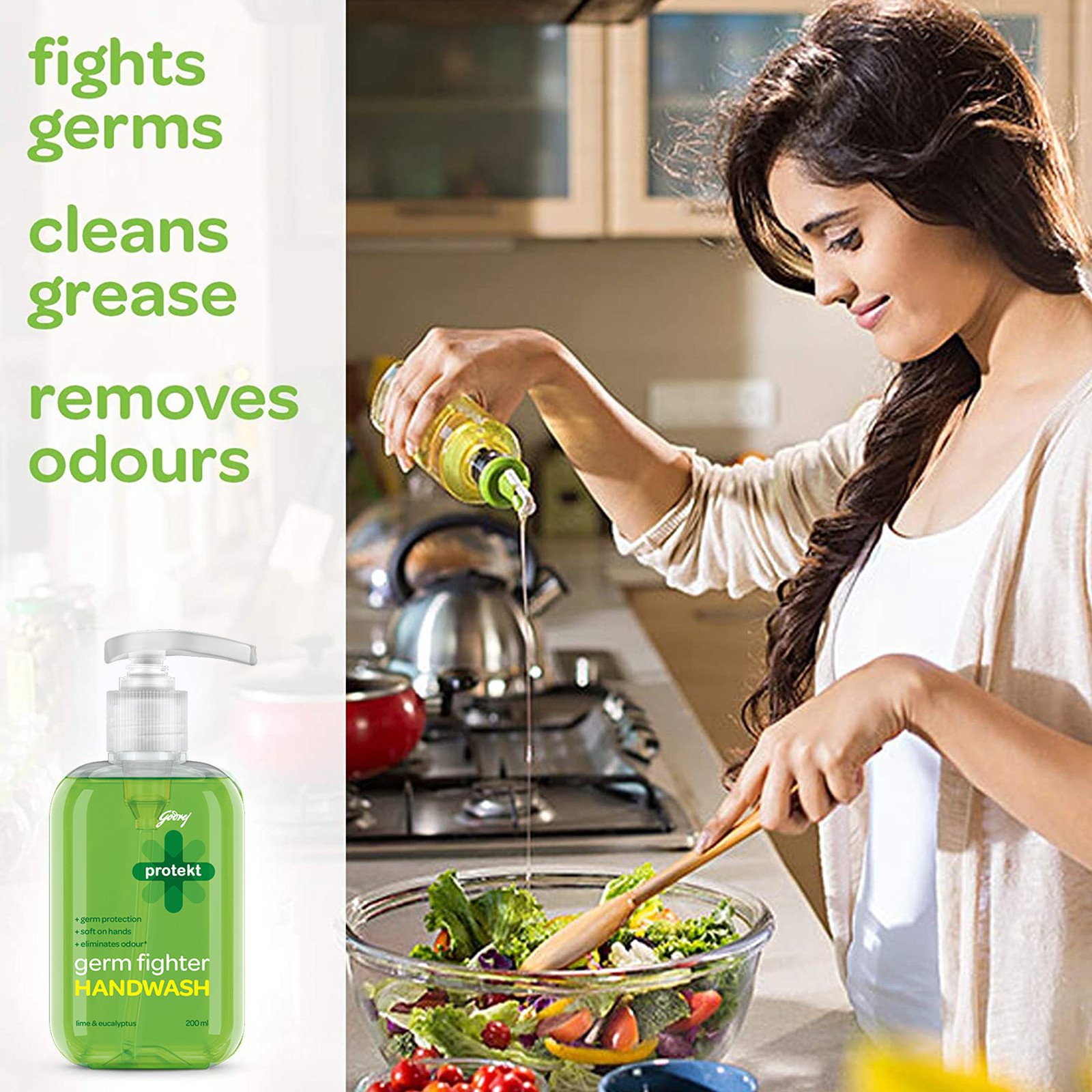 Godrej Protekt Germ Fighter Lime Handwash 675 Ml Pouch