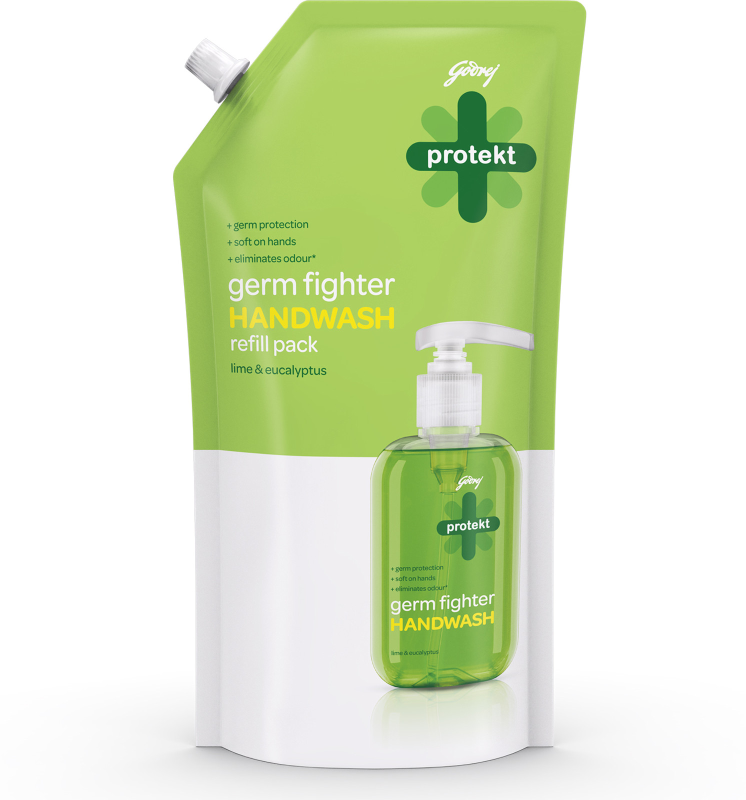 Godrej Protekt Germ Fighter Lime Handwash 675 Ml Pouch