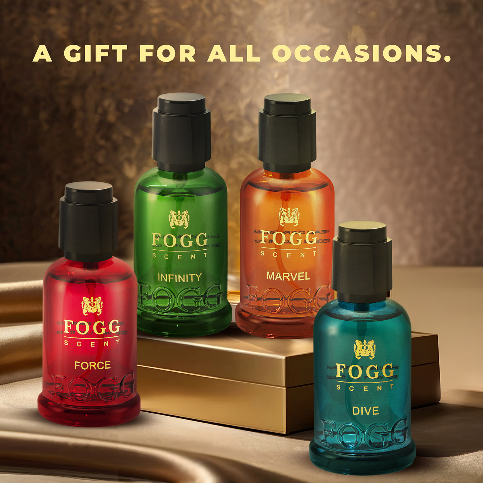 Fogg Scent Eau De Parfum Gift Set Pack Of 4 (30Ml Each)