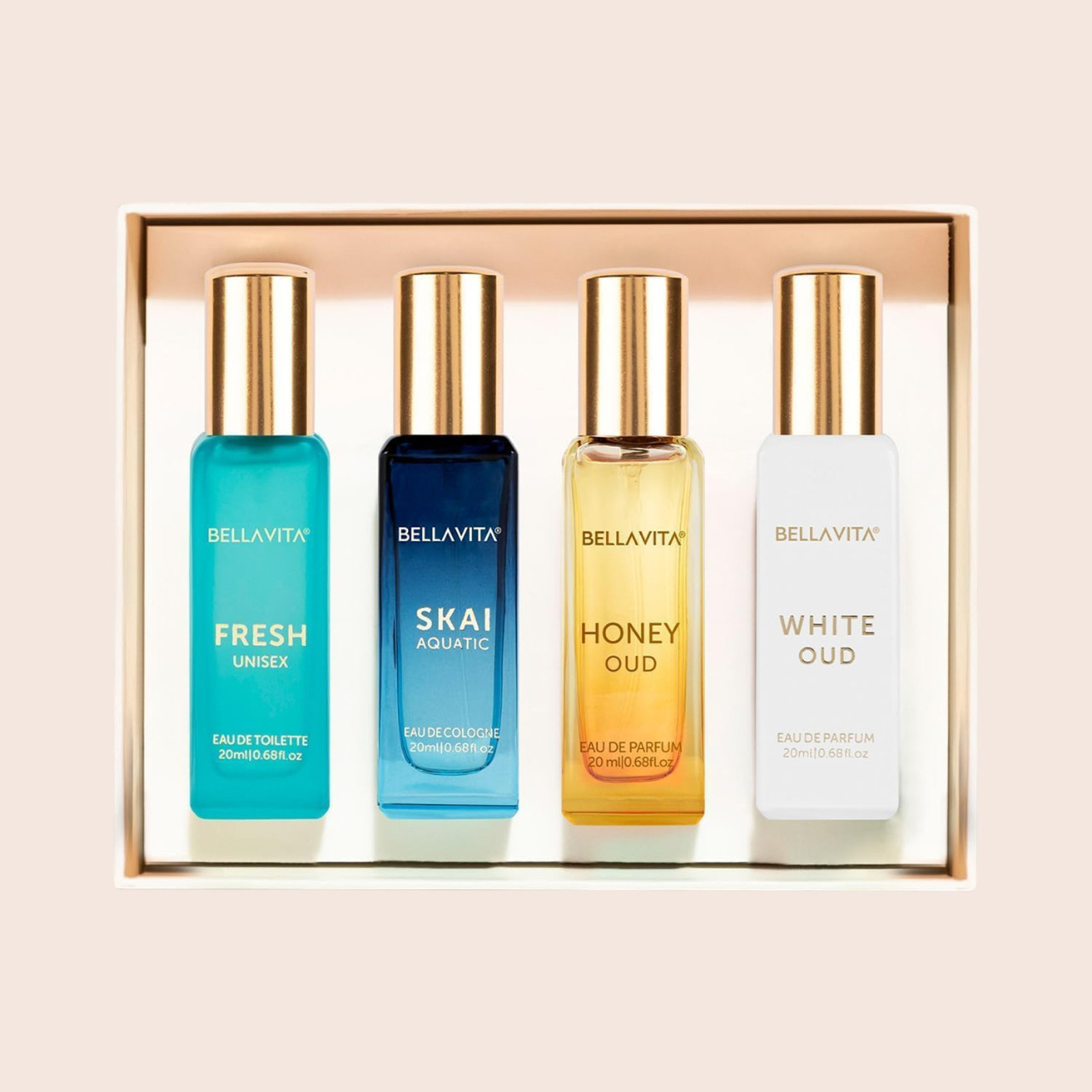 Bella Vita Luxury Unisex Perfume Gift Set (4*20Ml)