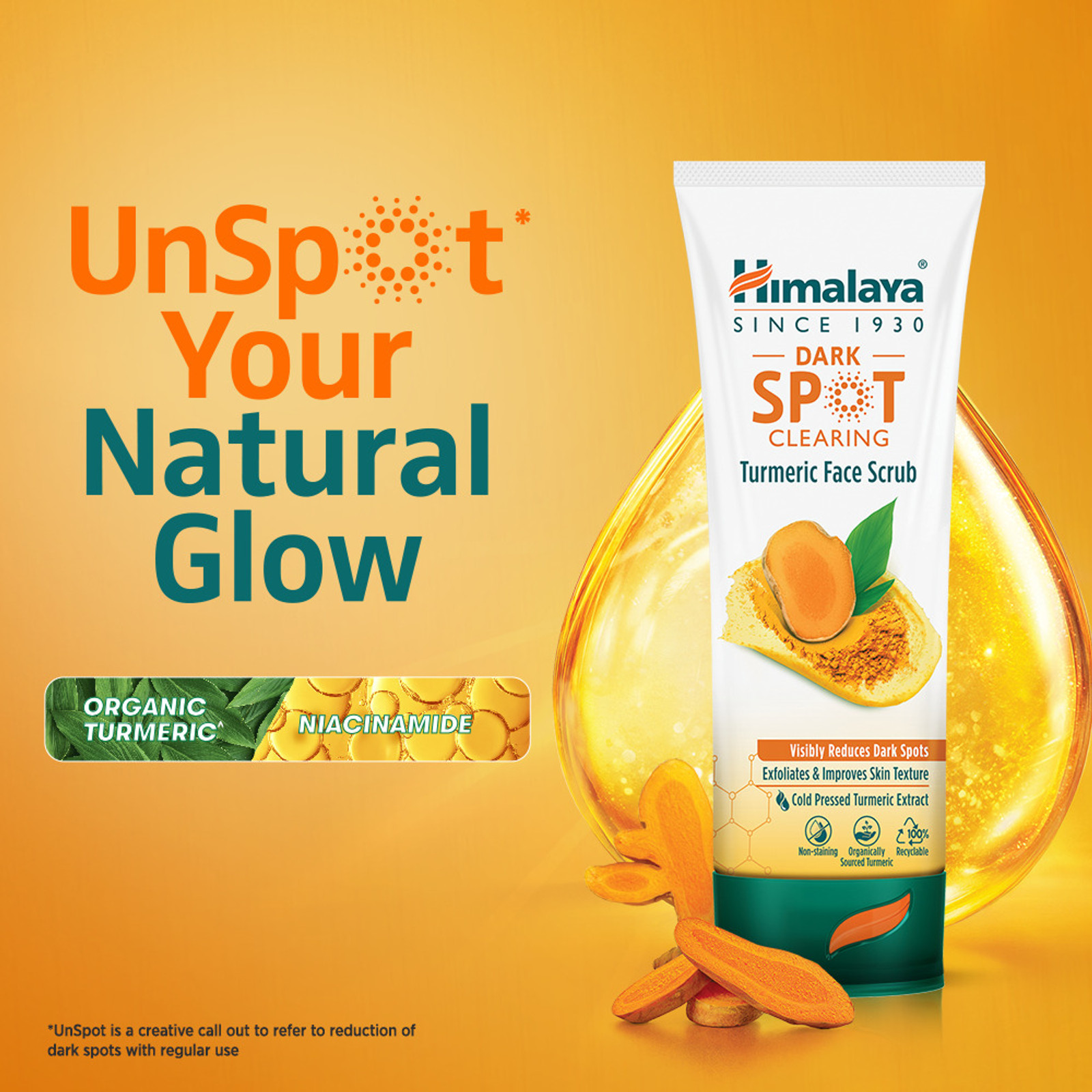 Himalaya Dark Spots Clearing Turmeric Scrub 50G