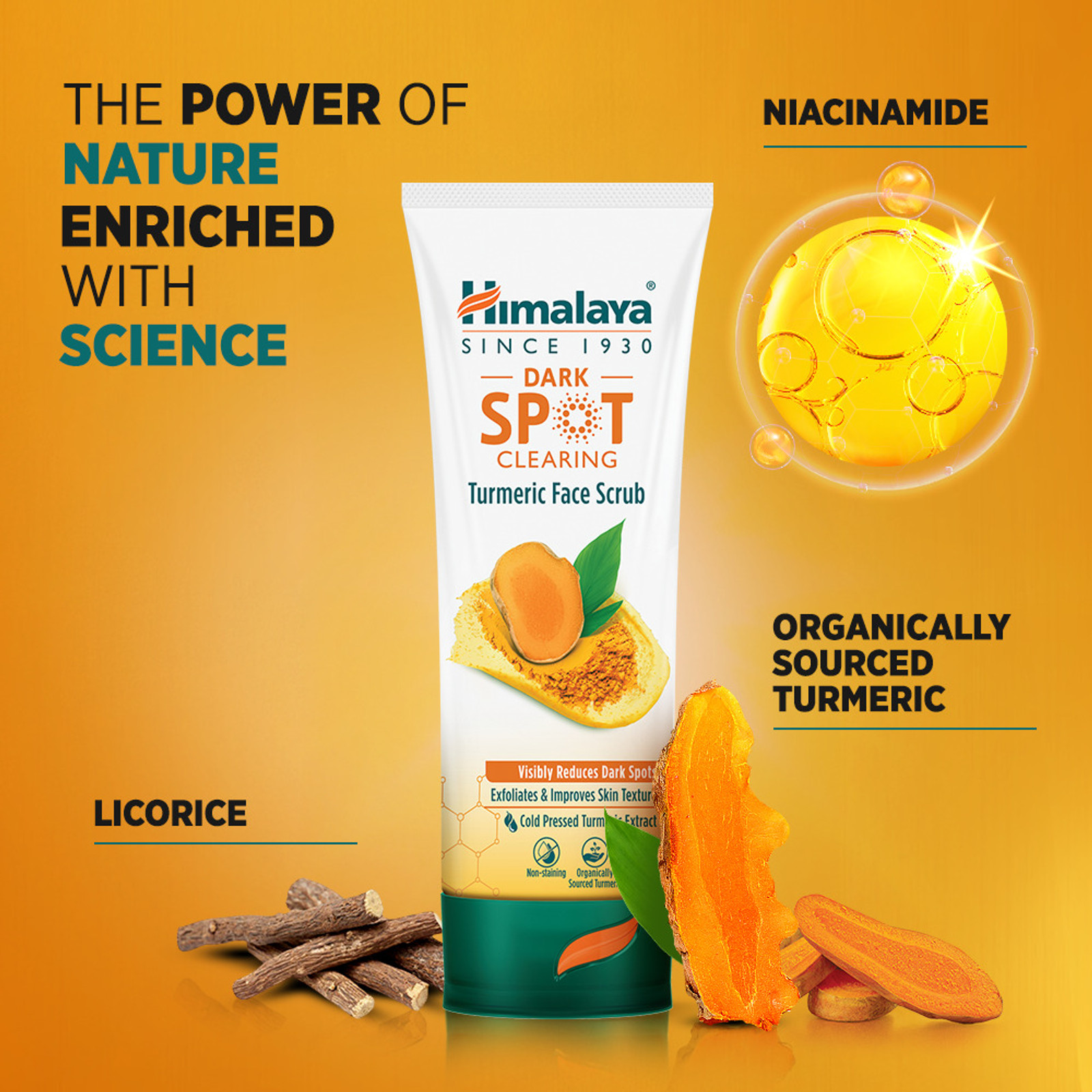 Himalaya Dark Spots Clearing Turmeric Scrub 50G