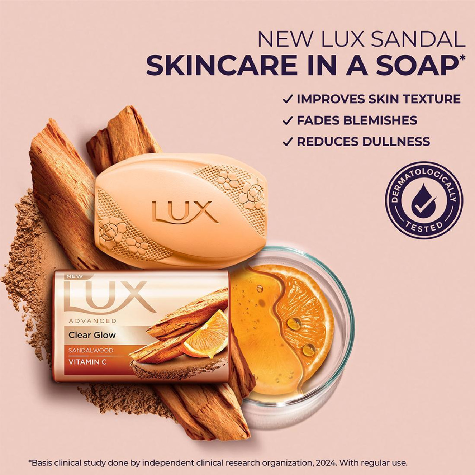 Lux Advanced Sandalwood Vitamin C Soap 150G*3 Cbd (Buy 1 Get 1)