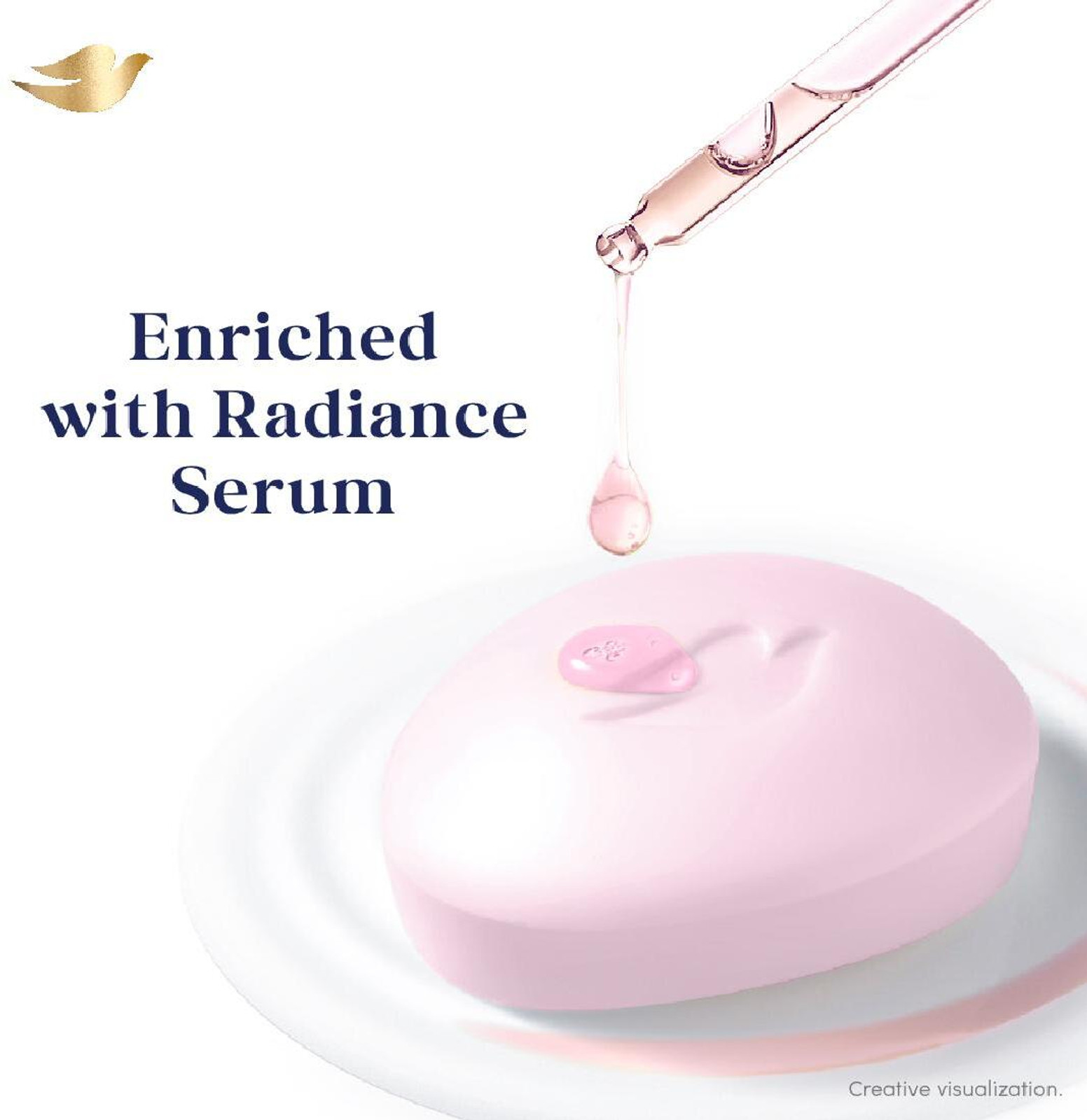 Dove Pink Radiance Serum Bar 125G (Buy 4 Get 1 Free)
