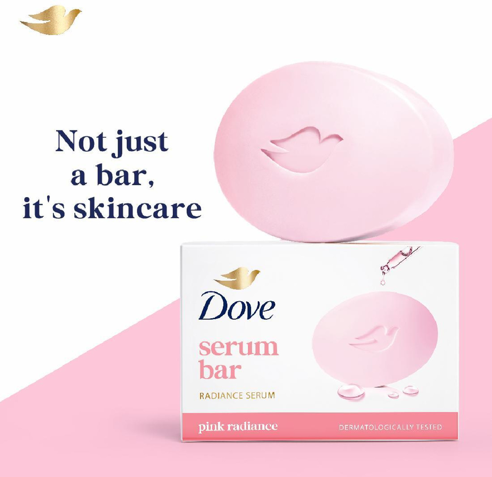 Dove Pink Radiance Serum Bar 125G (Buy 4 Get 1 Free)