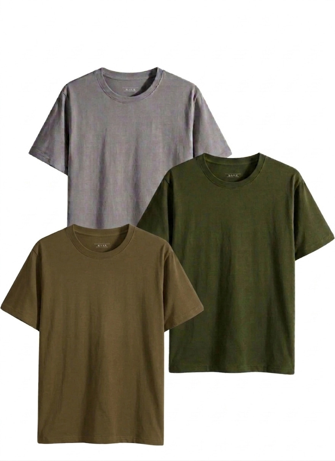Dark khaki, Grey, Olive Green