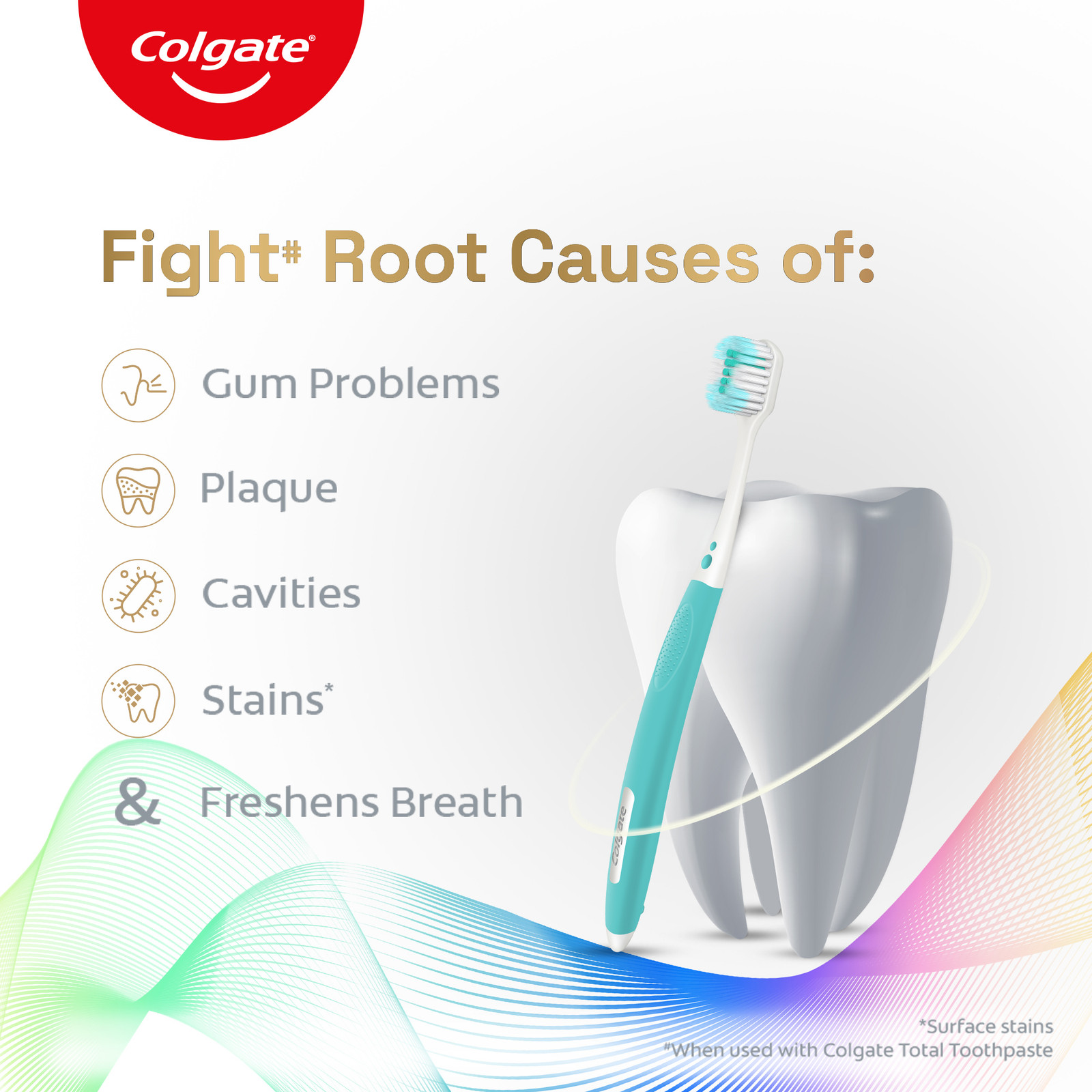 Colgate Total Ultra Soft Tooth Brush 2Pcs + Toothpaste 20G