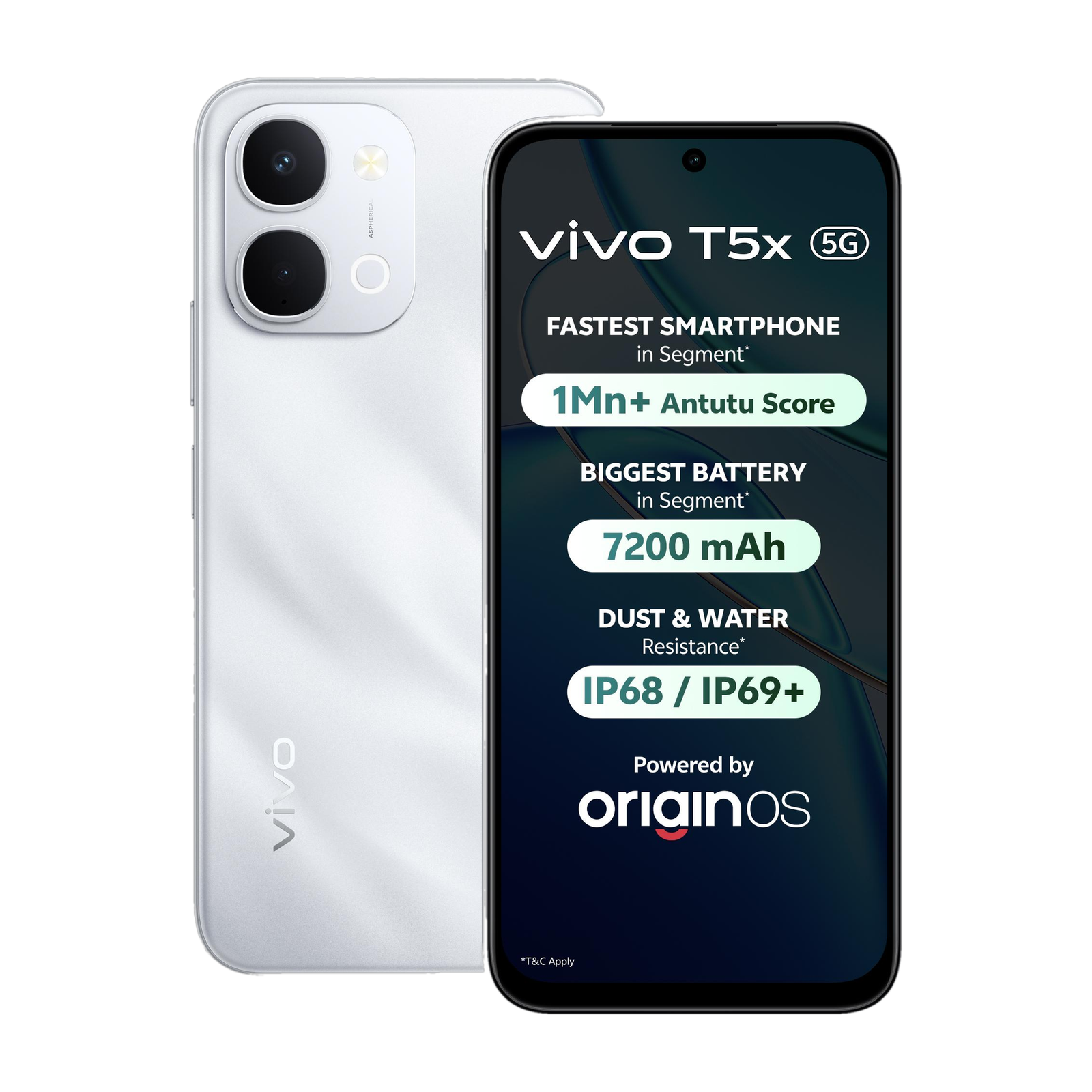 Vivo T5x 5G (Star Silver, 128 GB) (6 GB RAM)