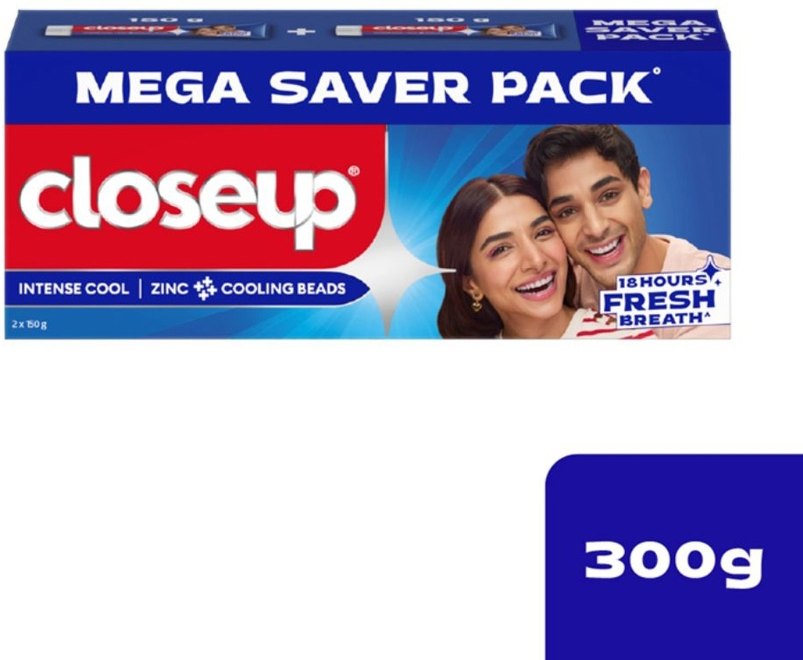 CLOSEUP INTENSE COOL ZINC COOLING BEADS MEGA SAVER PACK 2 X 150G