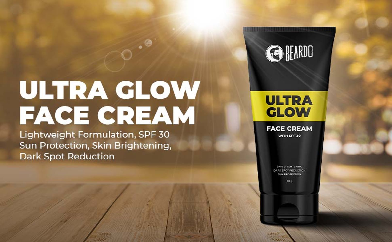 BEARDO Ultraglow Skin Brightening Face Cream for Men, 60g - Image 7