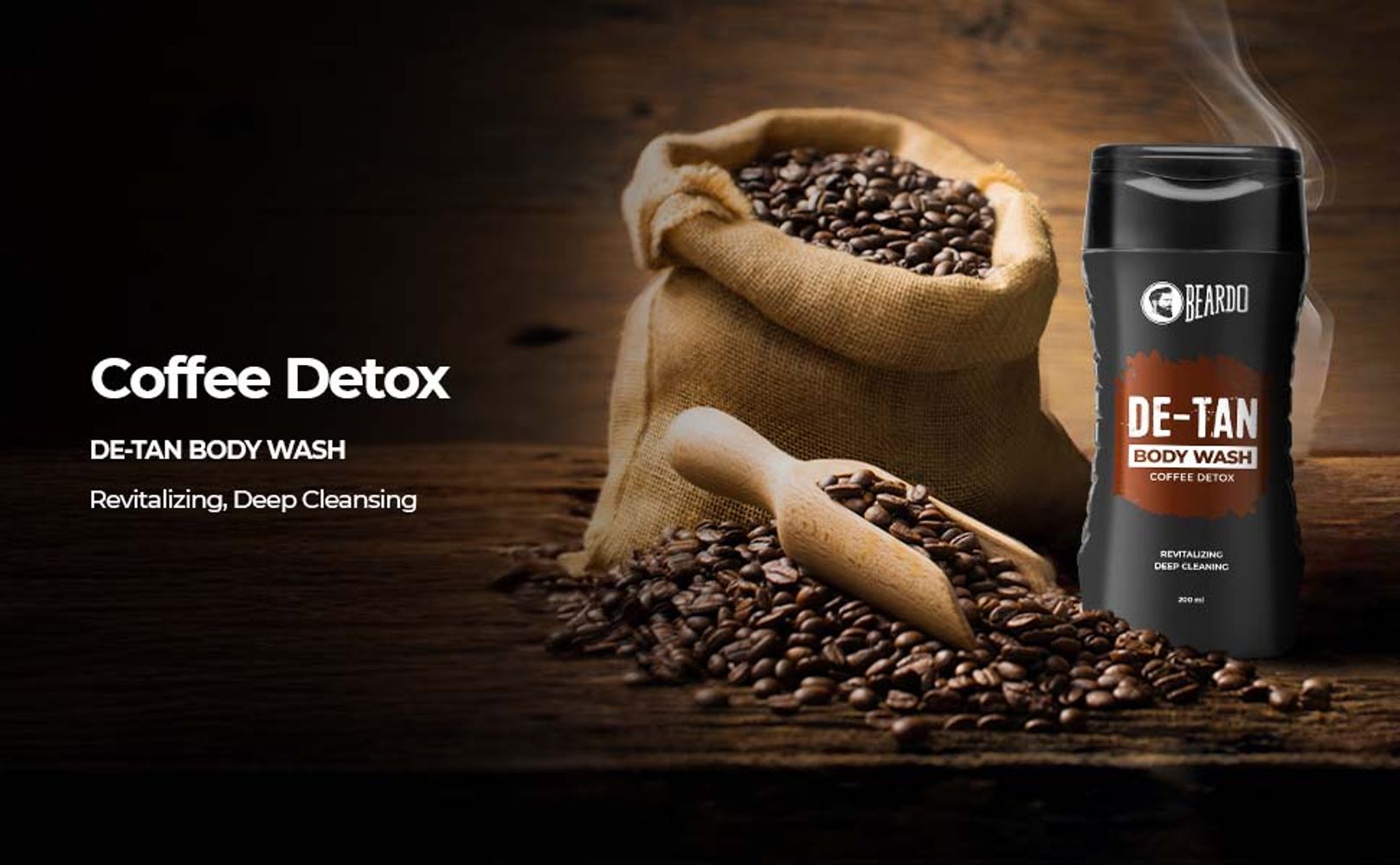 BEARDO Coffee & Aloe Extracts De-Tan Body Wash (200 ml) - Image 7