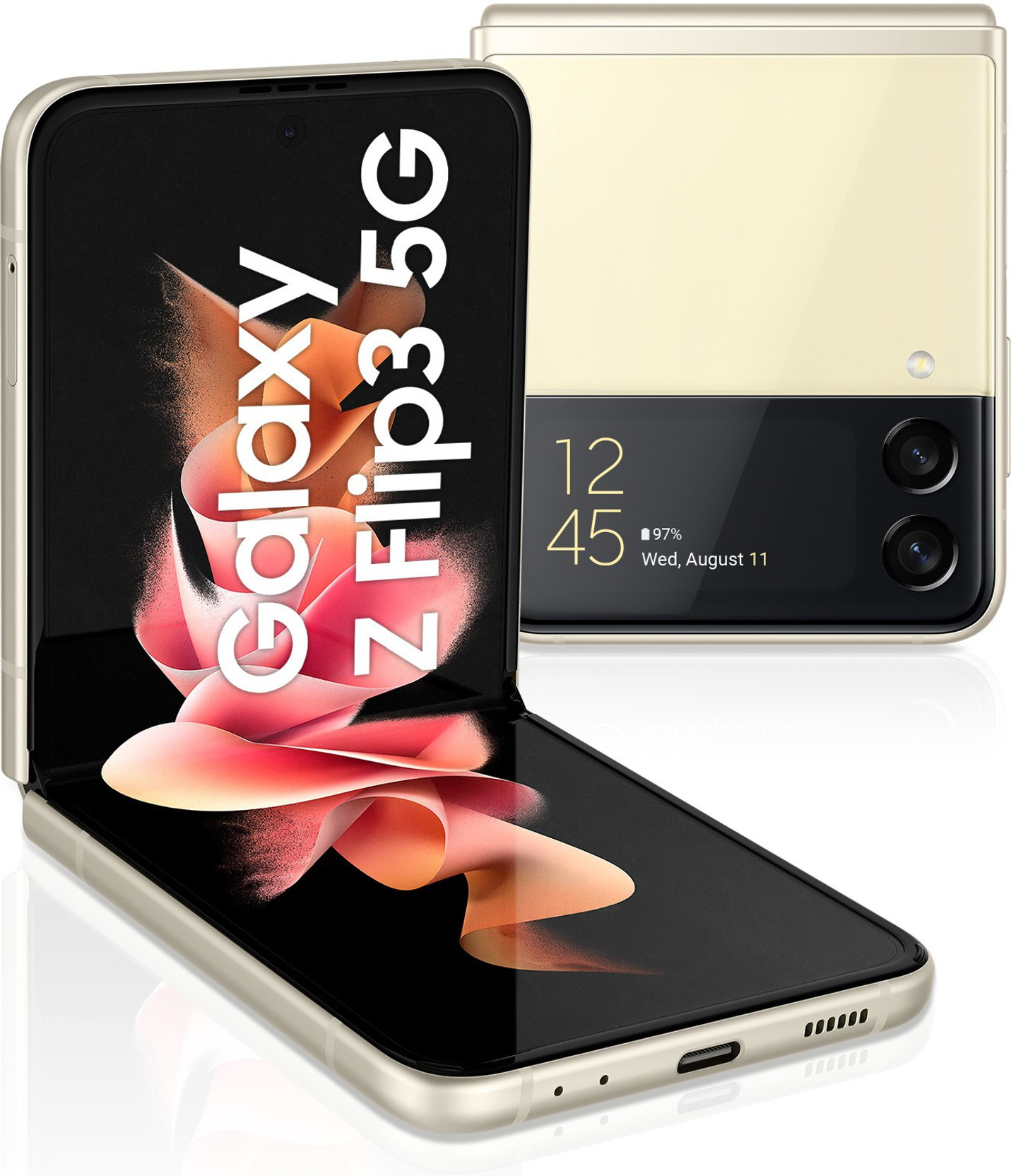Samsung Galaxy Z Flip3 5G (Cream, 128 GB)