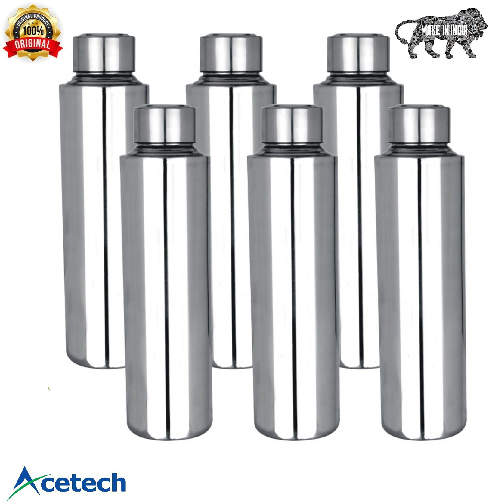 Acetech Stainless Steel Water Bottle 1000 ml Steel Bottle