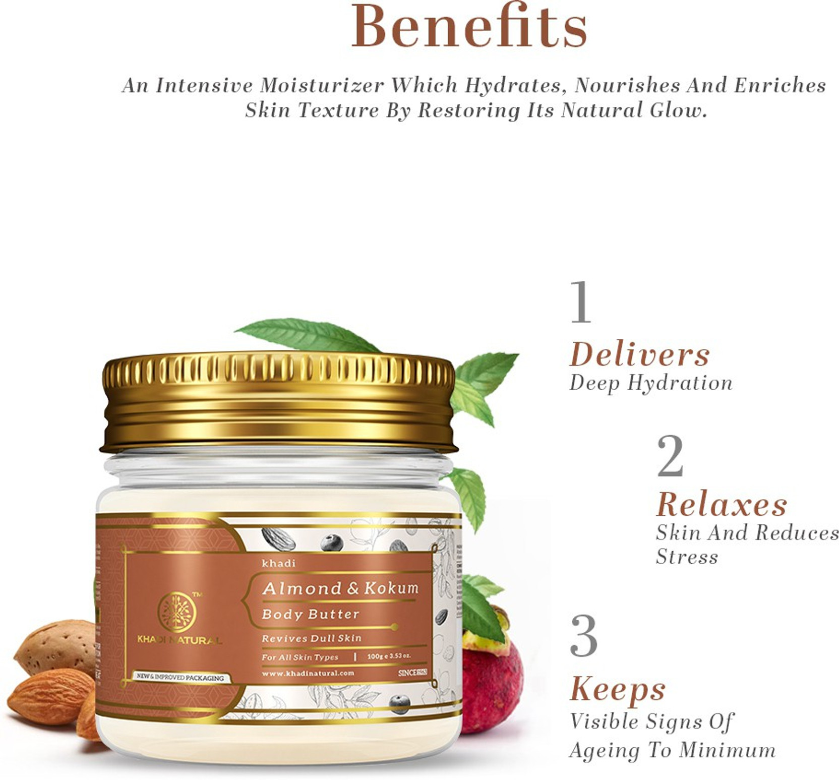 KHADI NATURAL ALMOND & KOKUM BODY BUTTER