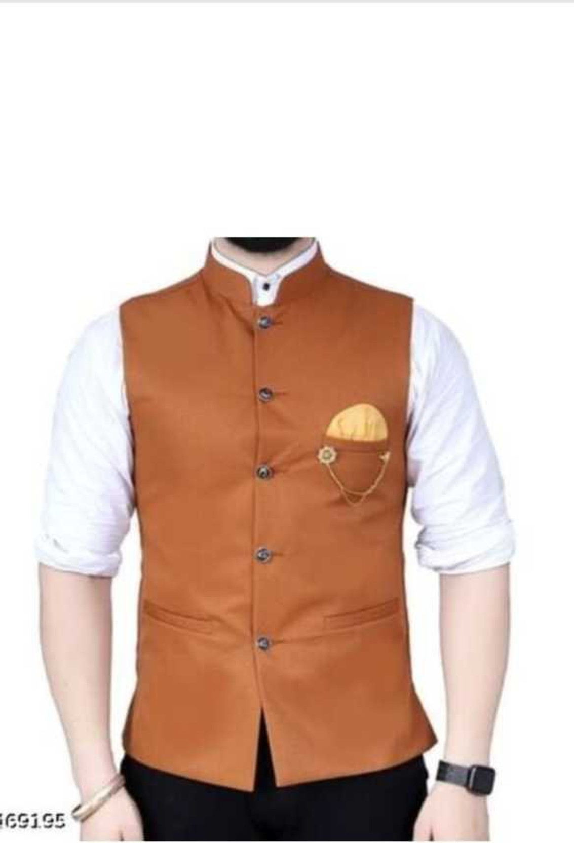 Men Solid Nehru Jacket