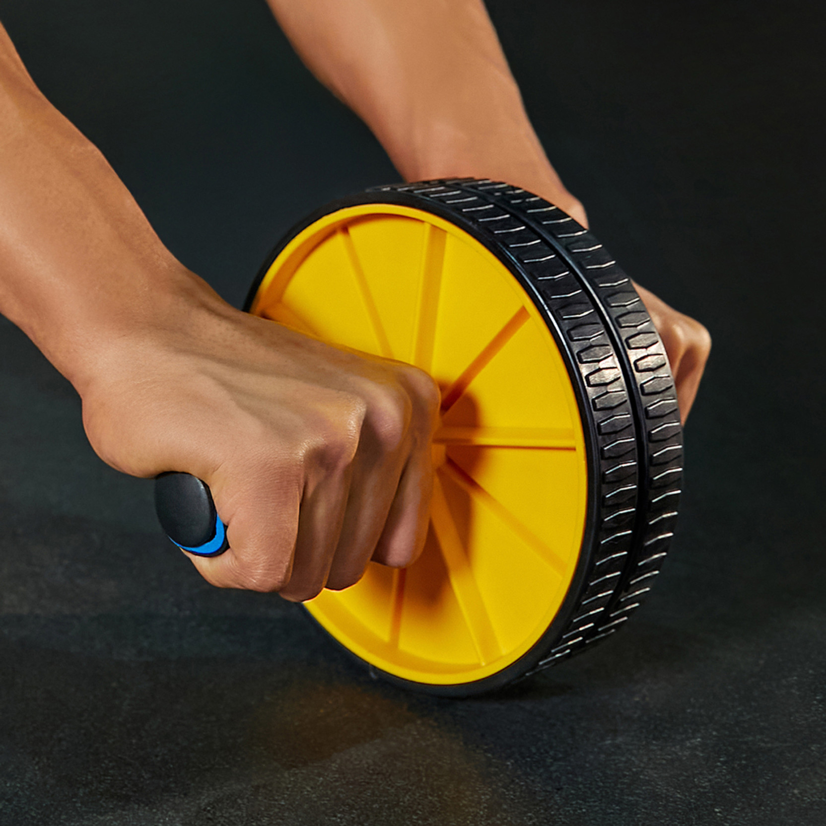 Cult AB roller with Knee Mat Yellow Ab Exerciser