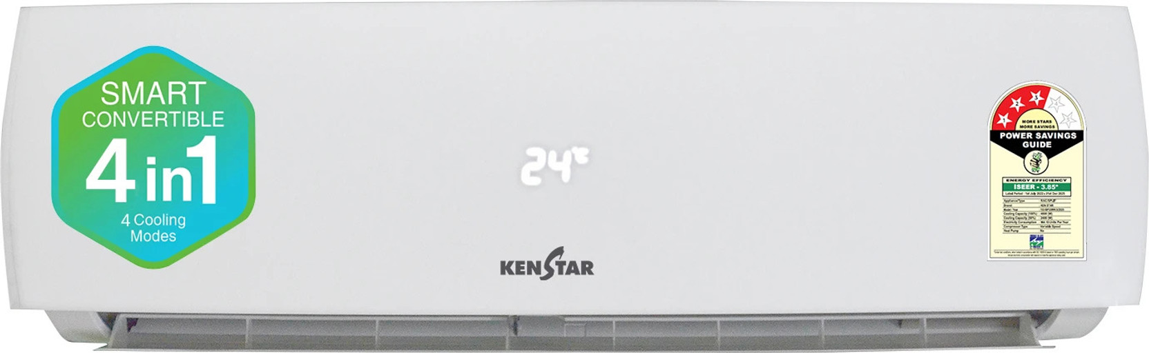 Kenstar 2025 Model 1.5 Ton 3 Star Split Inverter 4 in 1 Convertib...more