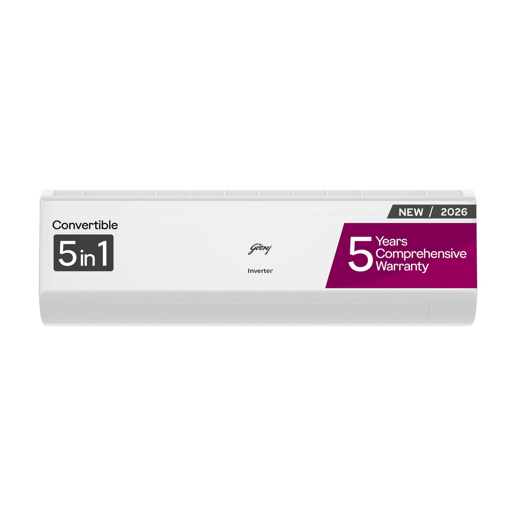 Godrej 2026 Model 1.5 Ton 5 Star Split Inverter with 5-in-1 convertible | AI Powered| Heavy Duty Cooli...