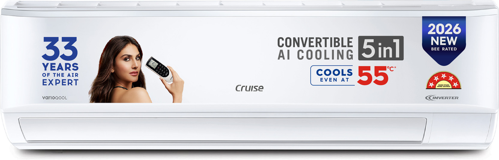 CRUISE 2026 Model 1.5 Ton 5 Star Split Inverter AC