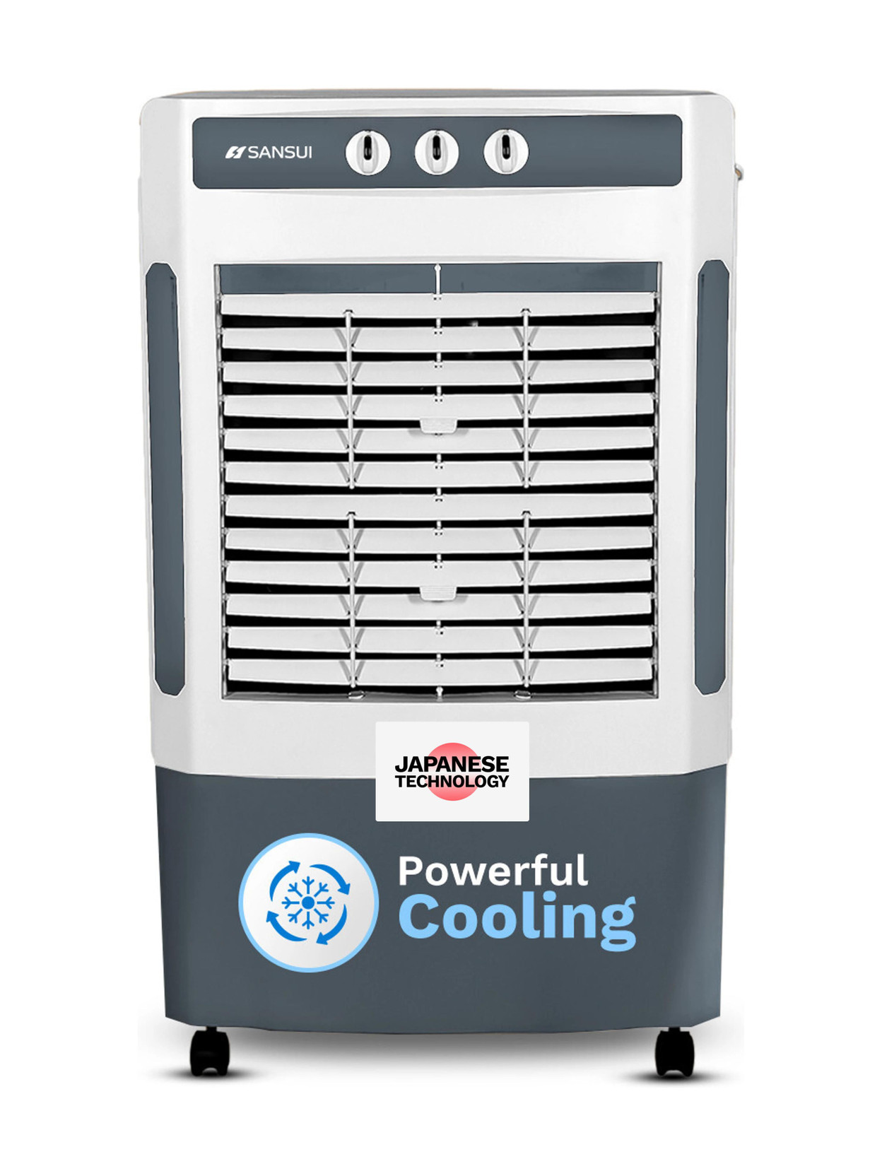 Sansui 93 L Desert Air Cooler Smart Water Monitoring , 3-Side HoneyComb Cooling Pad