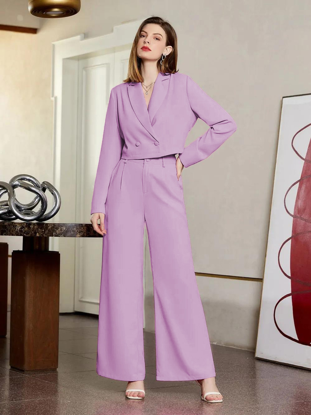 Top Pant Co-ords Set with Blazer