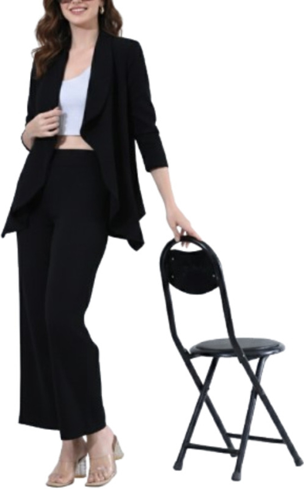Top Pant Co-ords Set with Blazer