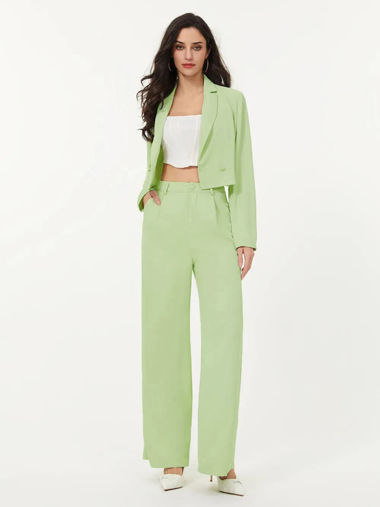 Top Pant Co-ords Set with Blazer