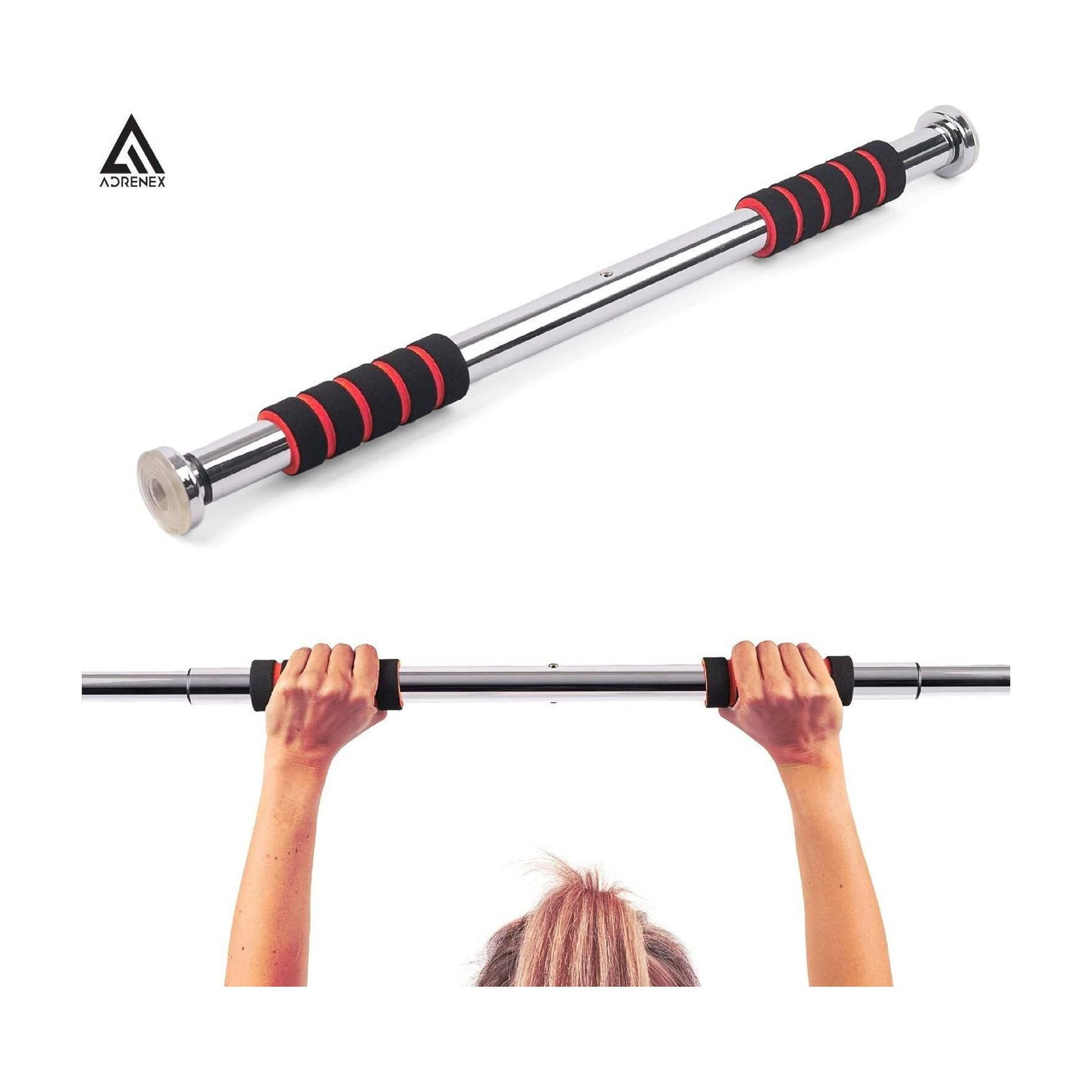 Adrenex Pull Up Bar for Home Workout Doorway Adjustable Strength Training Bar Pull-up Bar
