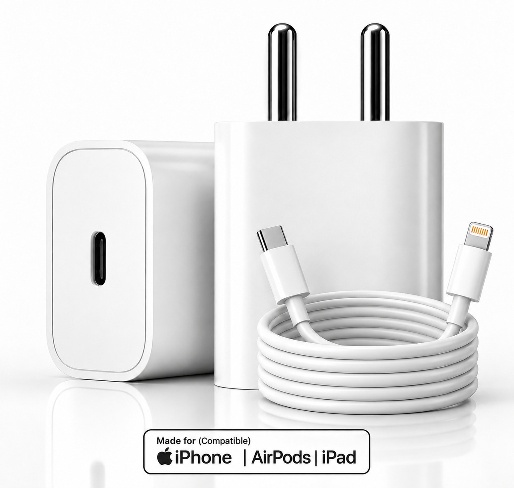 Sthetik 20 W Supercharge 3 A Wall Charger for Mobile with Detachable Cable